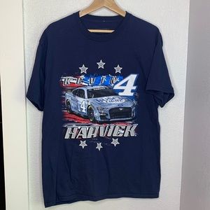 Stewart Haas Racing Kevin Harvick blue short sleeve t shirt NASCAR